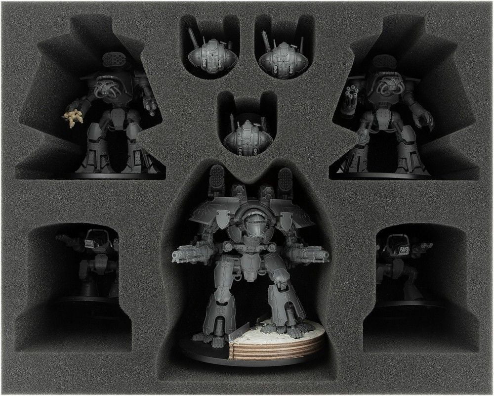 Foam Tray for Adeptus Titanicus: Warlord + Reaver + Warhounds + Knights