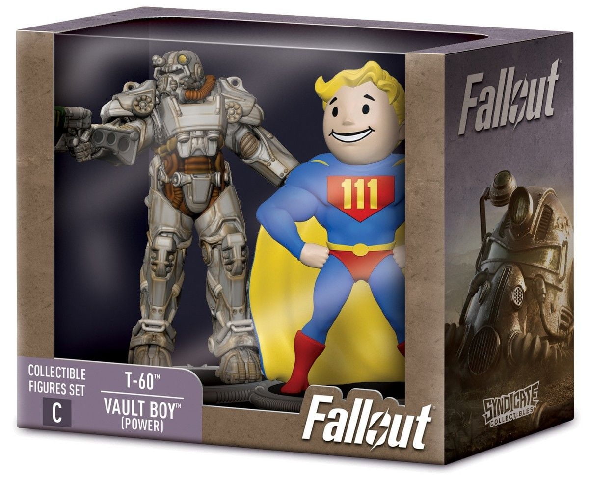 Fallout: T-60 & Vault Boy (Power) - Collectible Figures Set