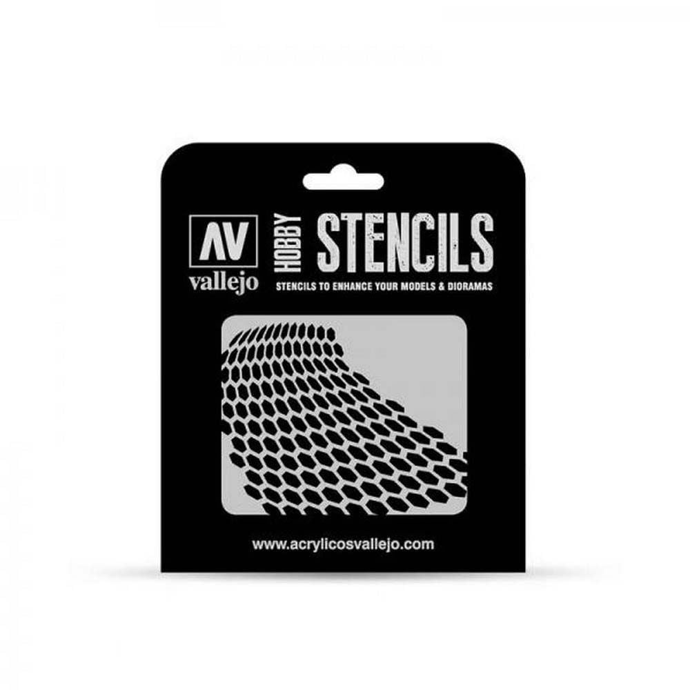 AV Vallejo Stencils - Distorted Honeycomb