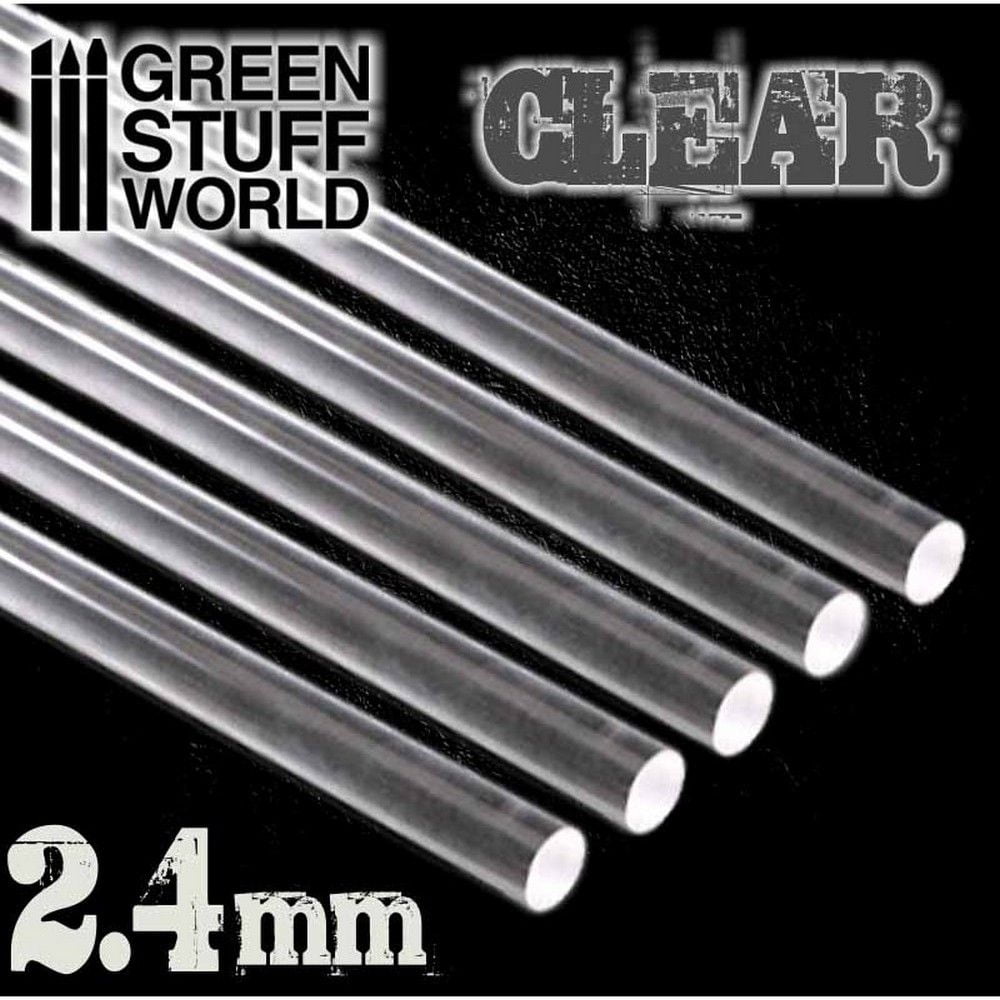 Acrylic Rods - Round 2.4mm Clear