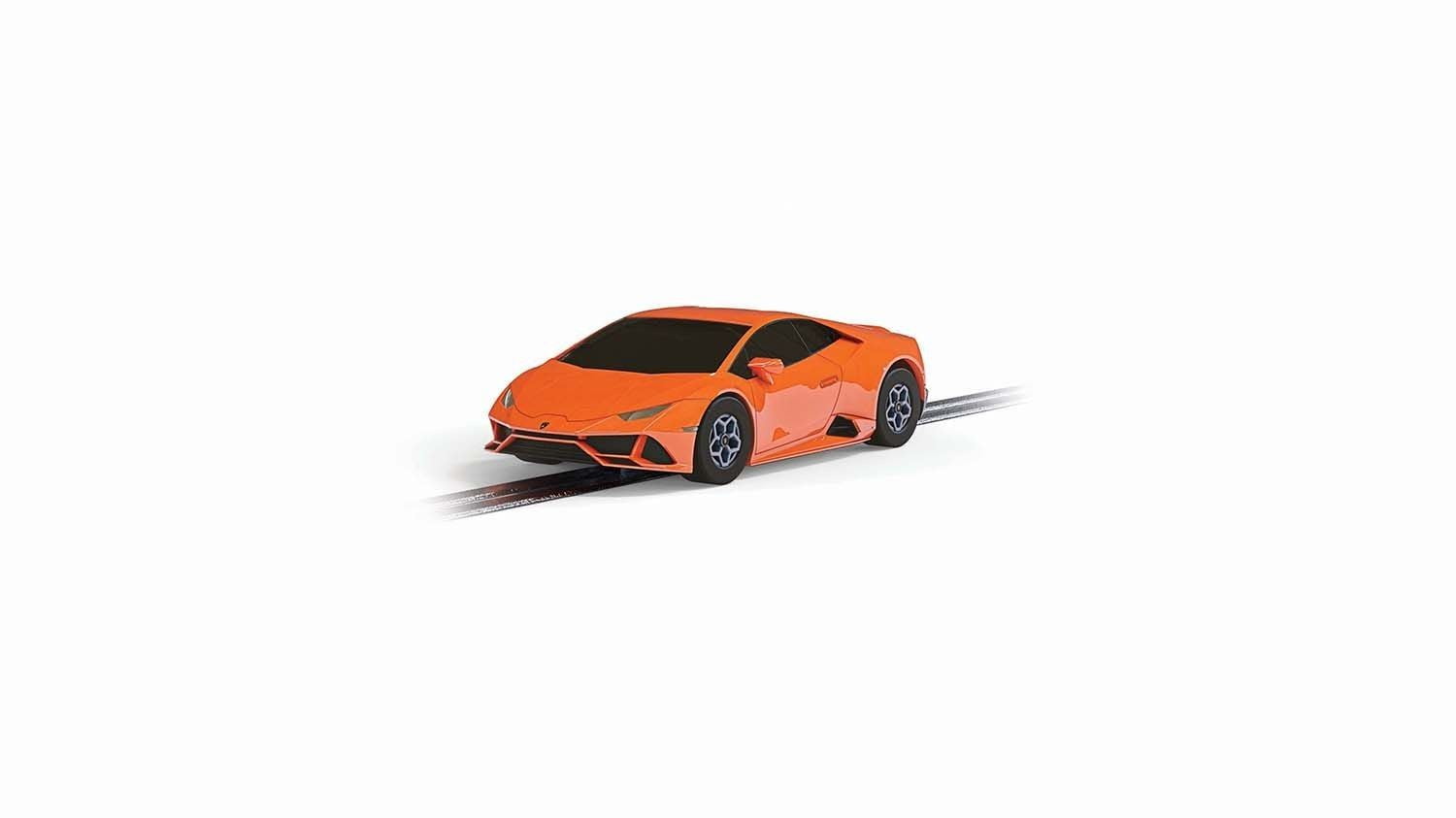 Micro Scalextric Lamborghini Huracan Evo Car - Orange - DUPE