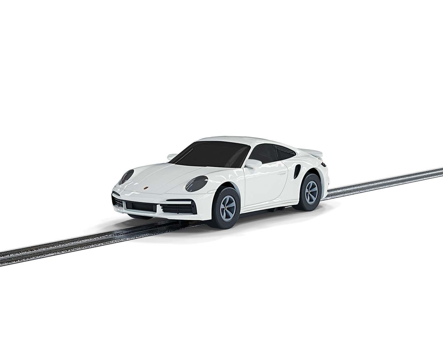 Micro Scalextric Porsche 911 Turbo Car - White- DUPE