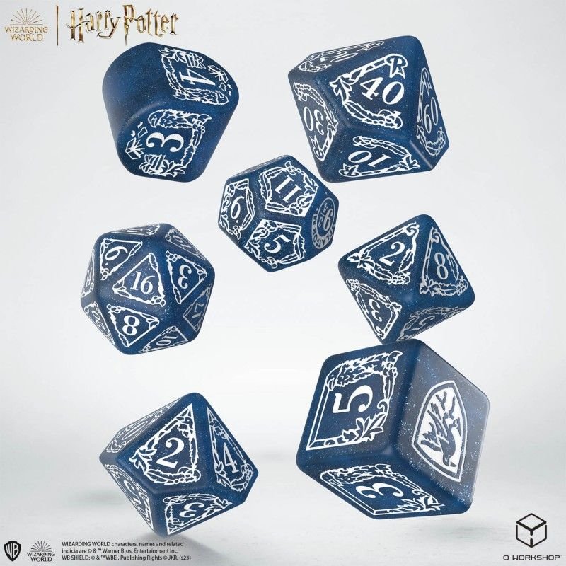 Harry Potter: Ravenclaw Modern Dice Set - Blue