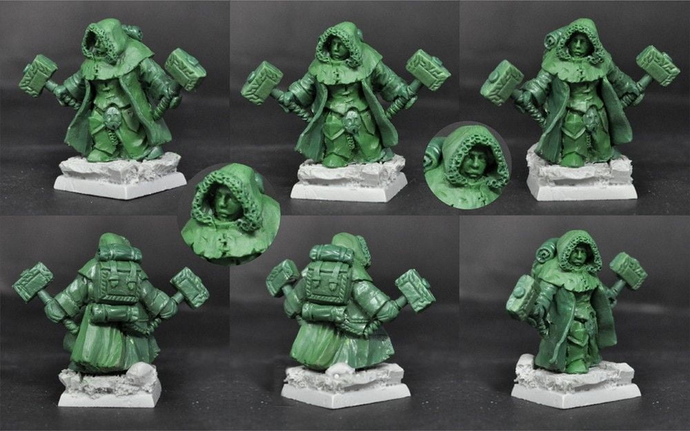 28mm/30mm Ice Stronghold Dwarf Female No. 1