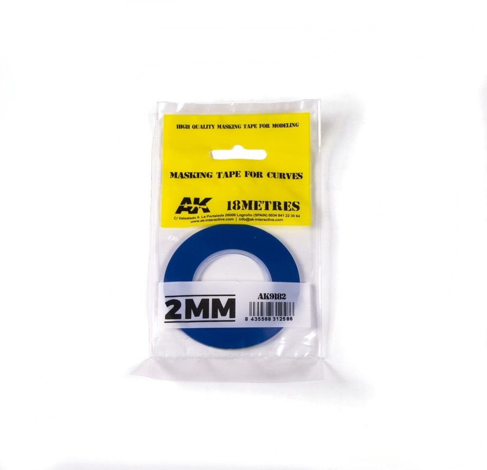 Blue Masking Tape For Curves 2mm