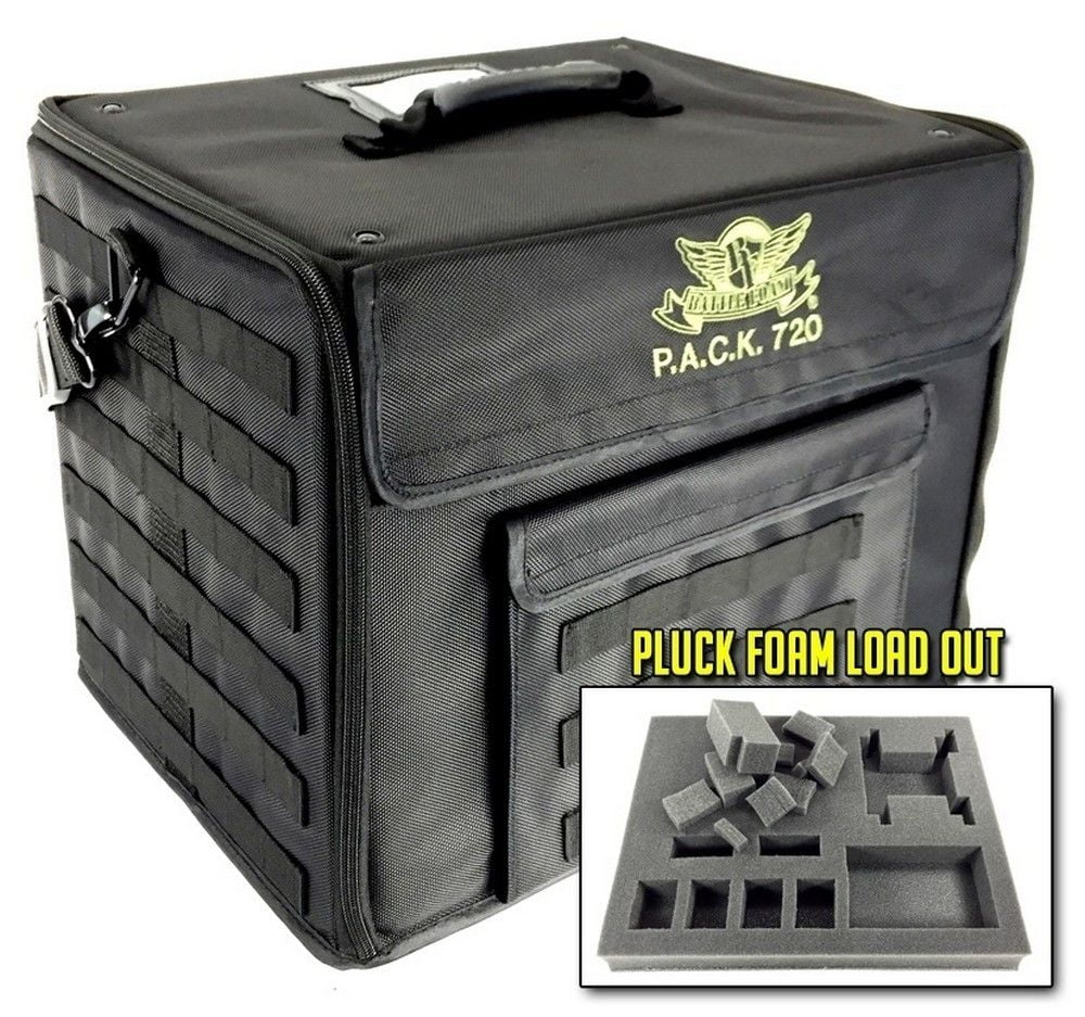 P.A.C.K. 720 Molle Half Tray Pluck Foam Load Out (Black)