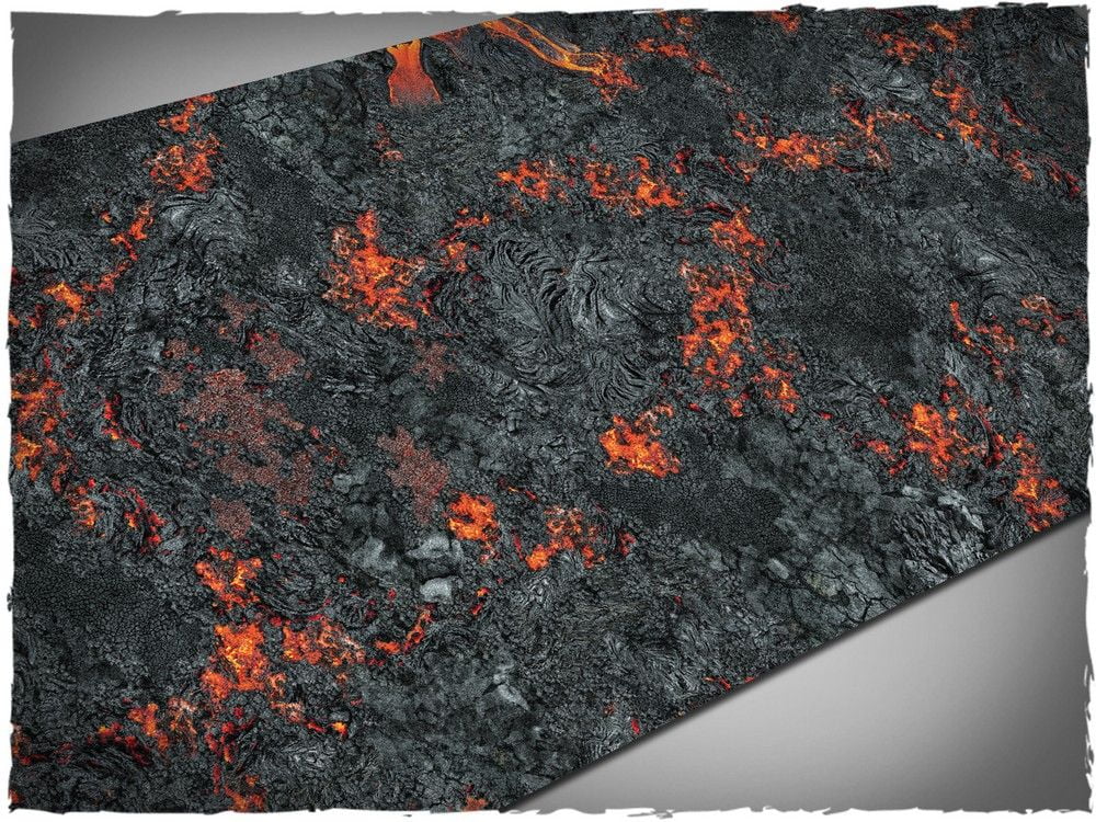 44in x 90in, Realm of Fire Themed PVC Games Mat