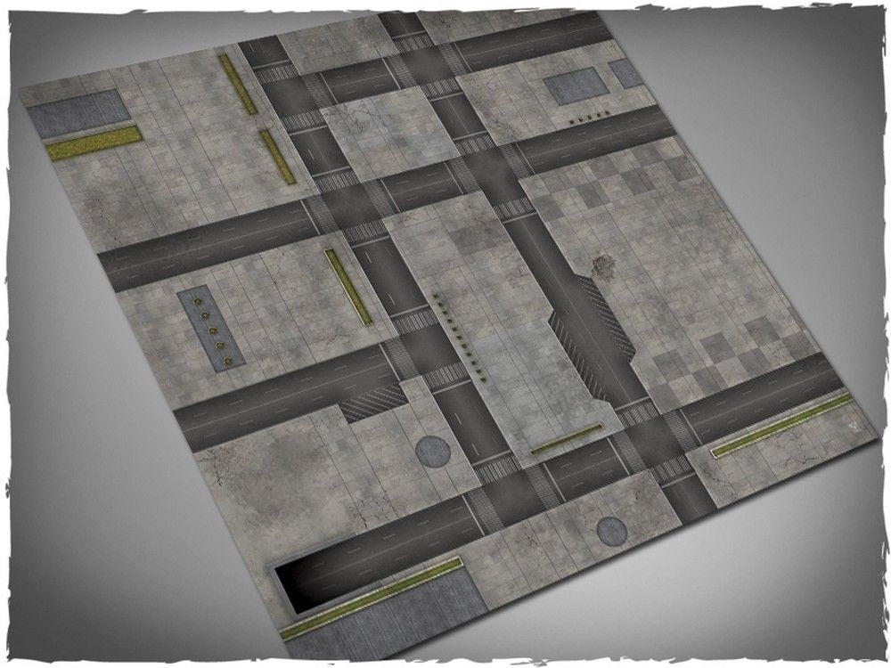4ft x 4ft, Cityscape 1 Theme Mousepad Game Mat