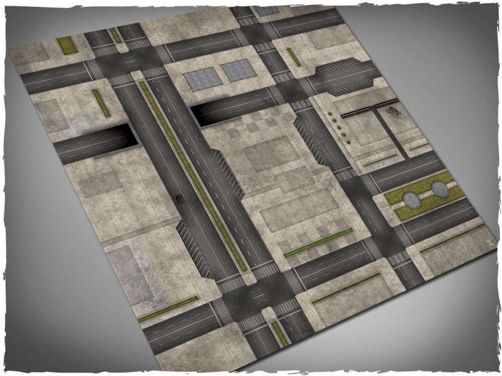4ft x 4ft, Cityscape 2 Theme Mousepad Game Mat