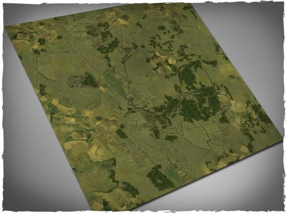 3ft x 3ft, Aerial Countryside Theme Cloth Games Mat