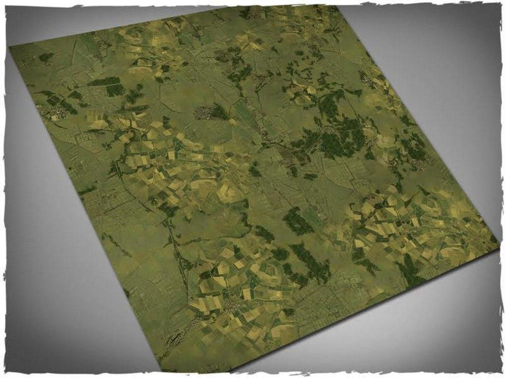4ft x 4ft, Aerial Countryside Theme Cloth Games Mat