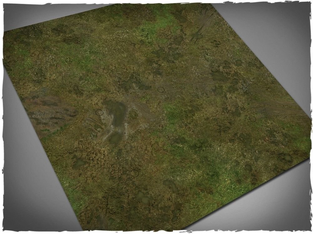 3ft x 3ft, Muddy Fields Theme Mousepad Game Mat - Shatterpoint