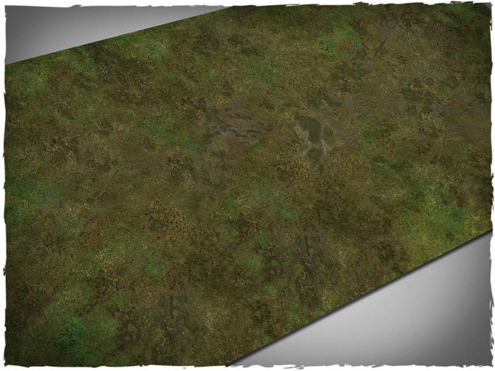 44in x 90in, Muddy Fields Theme Mousepad Games Mat