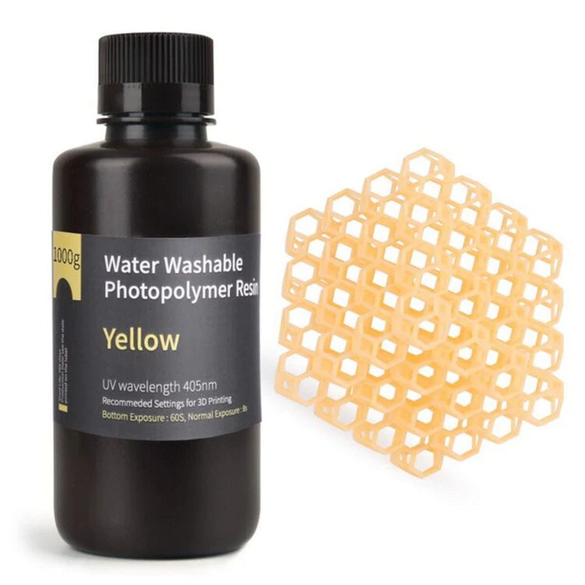 ELEGOO Water Washable Resin 1000g - Yellow