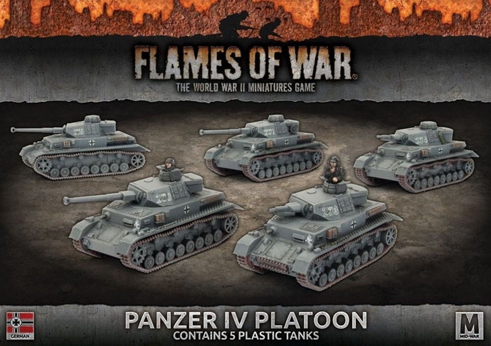 Panzer IV Platoon (Mid Warx5 Tanks Plastic)