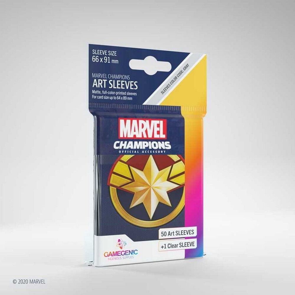 Gamegenic: Marvel Champions Art Sleeves - Captain Marvel (50)
