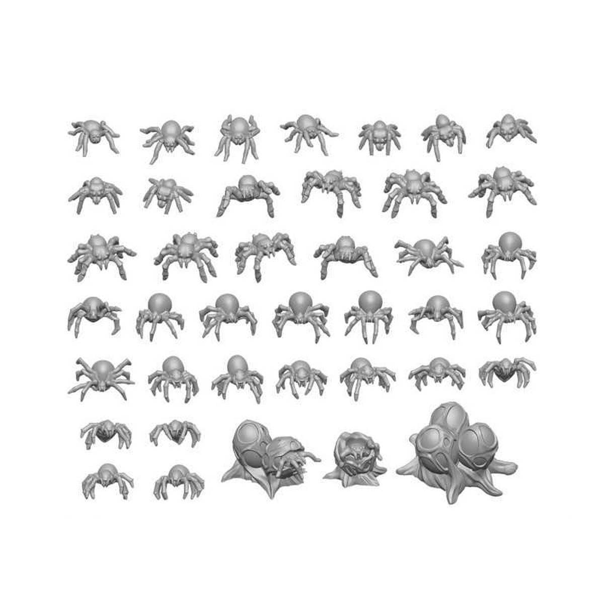 3D Printed Set - Small Spiders