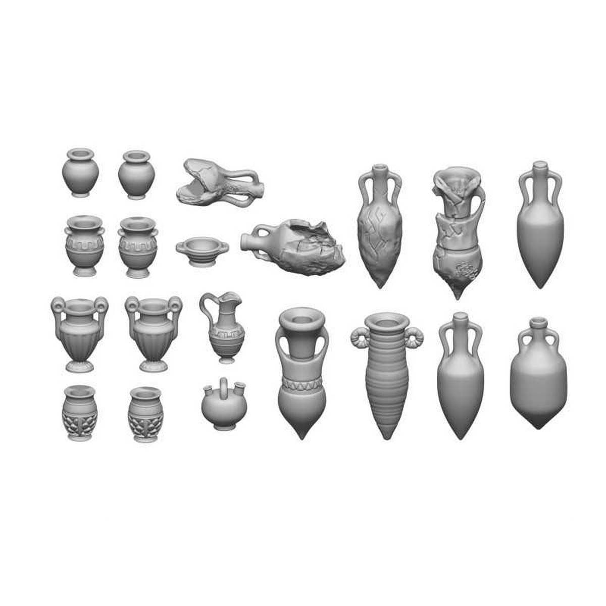 3D Printed Set - Ancient Vases