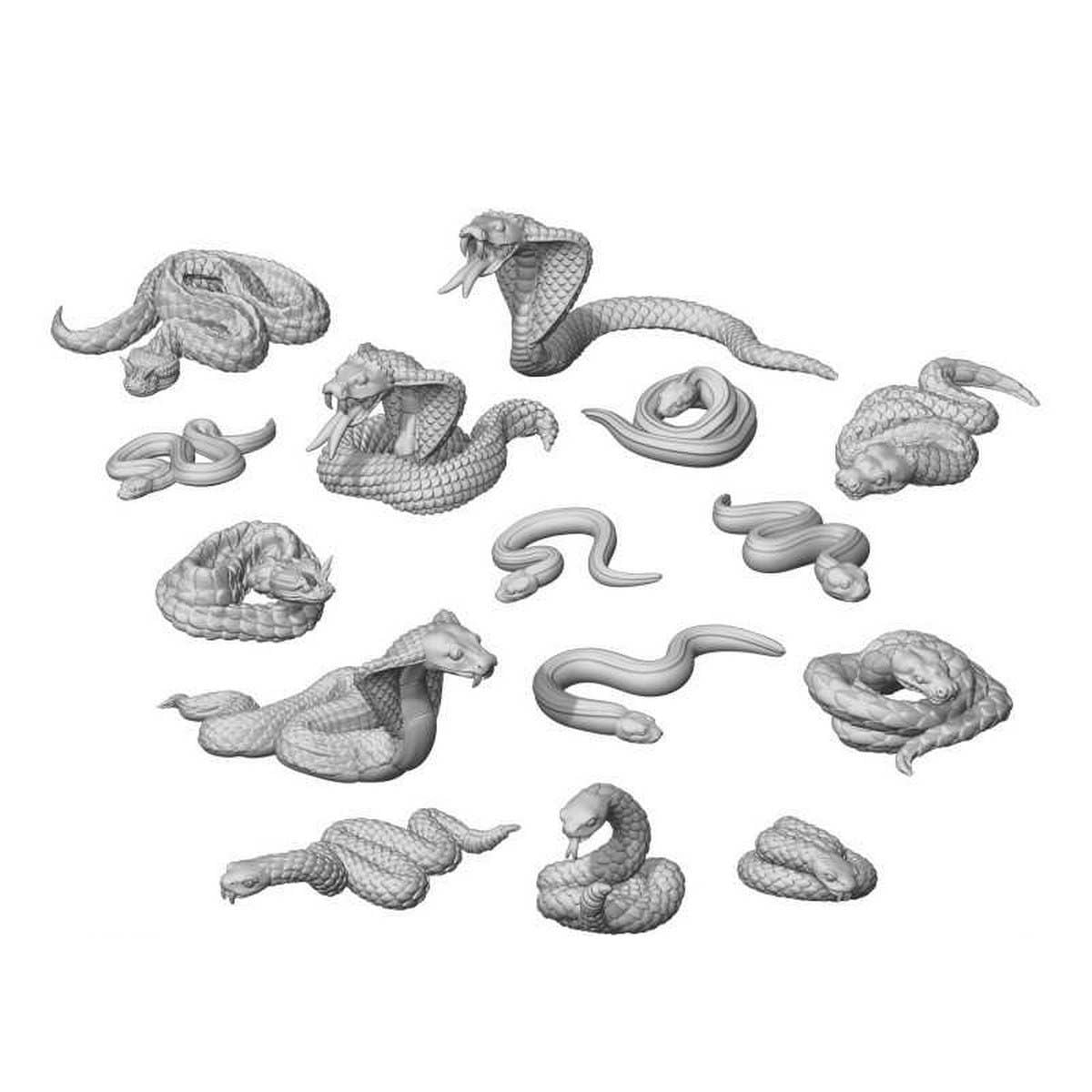 3D Printed Set - Snakes