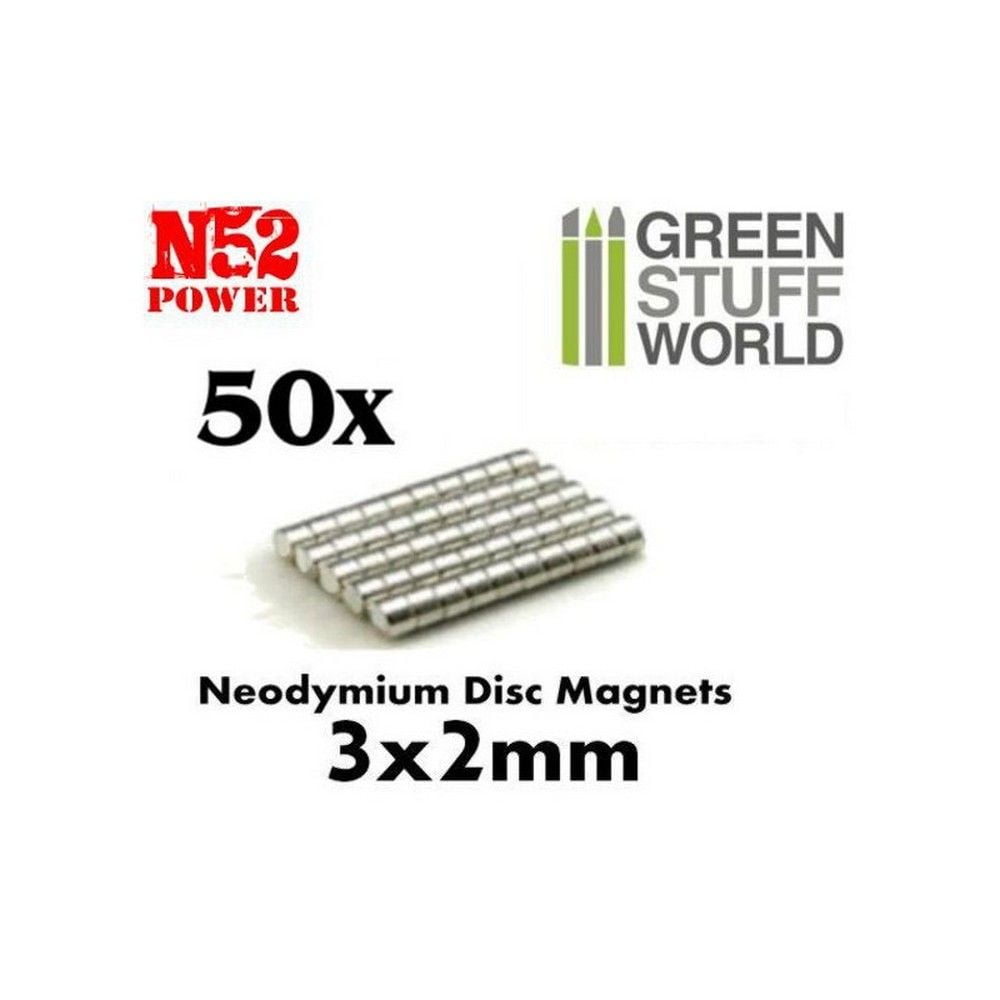 Neodymium Magnets 3x2mm - 50 Units (N52)