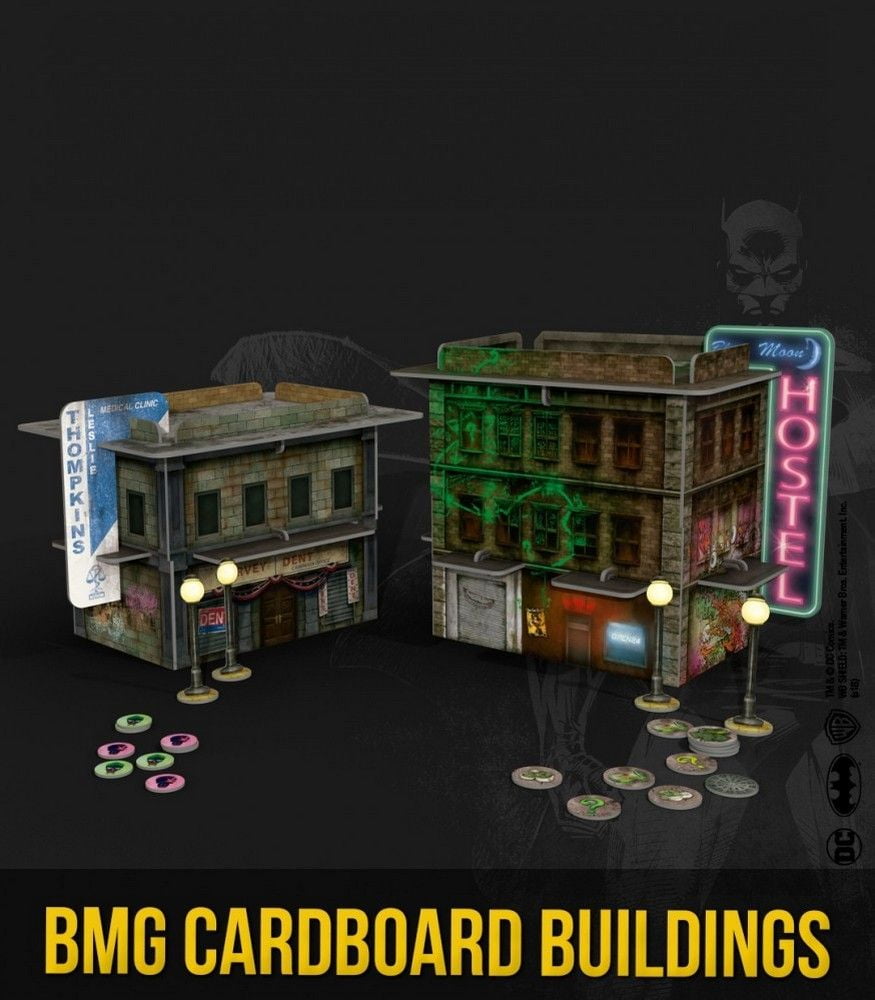 Batman Miniature Game Cardboard Buildings