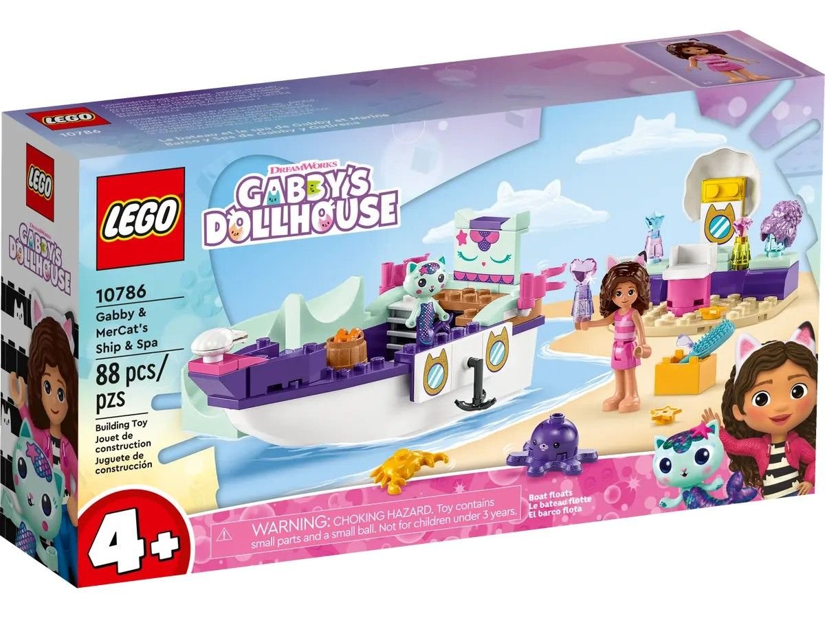 Gabby & MerCat's Ship & Spa LEGO Gabby's Dollhouse 10786