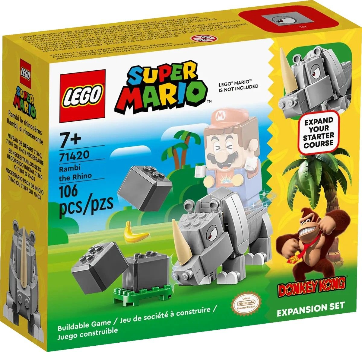 Rambi the Rhino Expansion Set LEGO LEGO Super Mario 71420