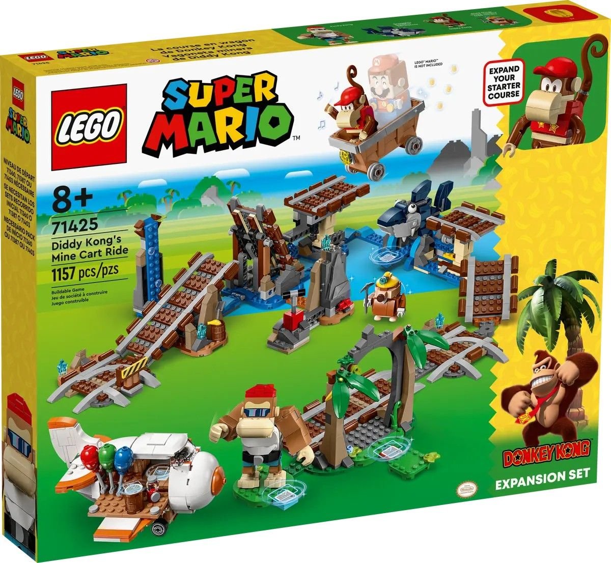 Diddy Kong's Mine Cart Ride Expansion Set LEGO LEGO Super Mario 71425