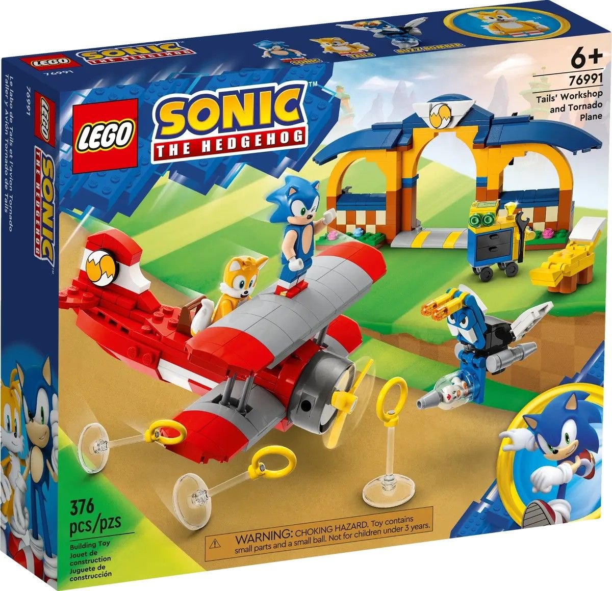 Tails' Workshop and Tornado Plane LEGO Sonic the Hedgehog 76991