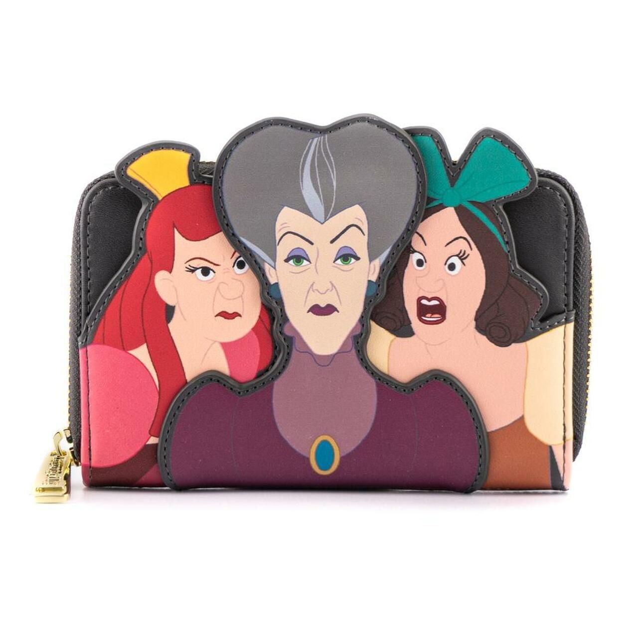 Loungefly: Disney - Villains Scene Evil Stepmother and Step Sisters Zip Around Wallet
