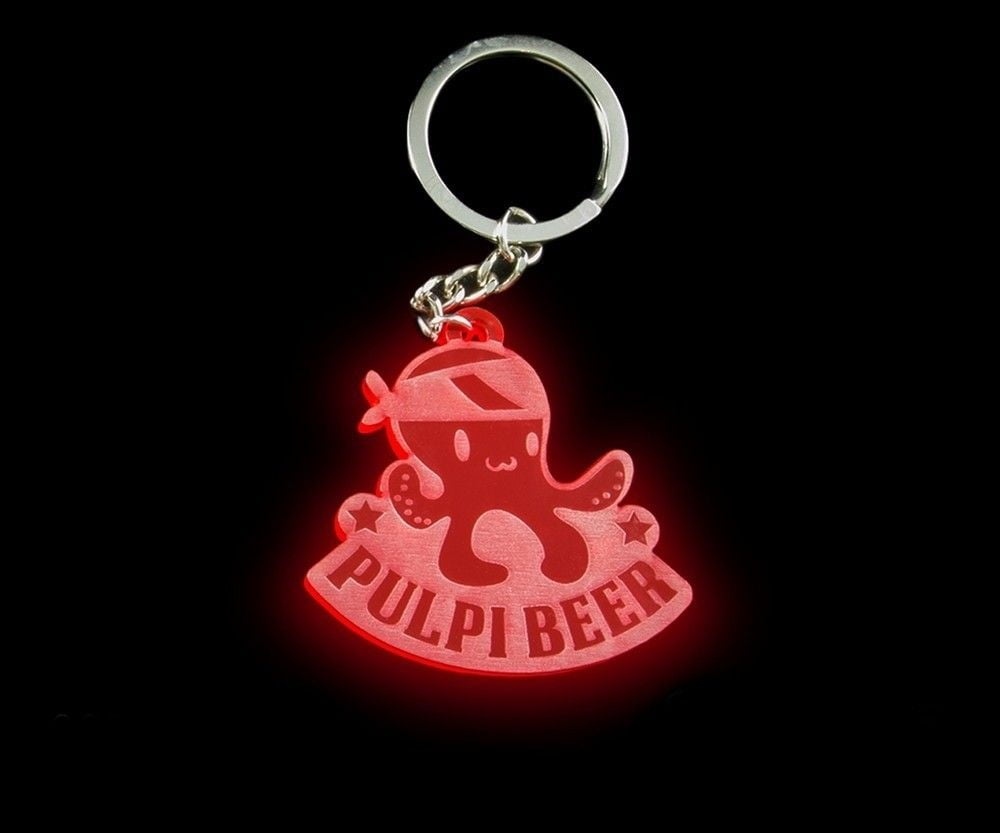 Pulpibeer Key-ring Etched