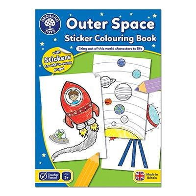 Outerspace Sticker Colouring Book