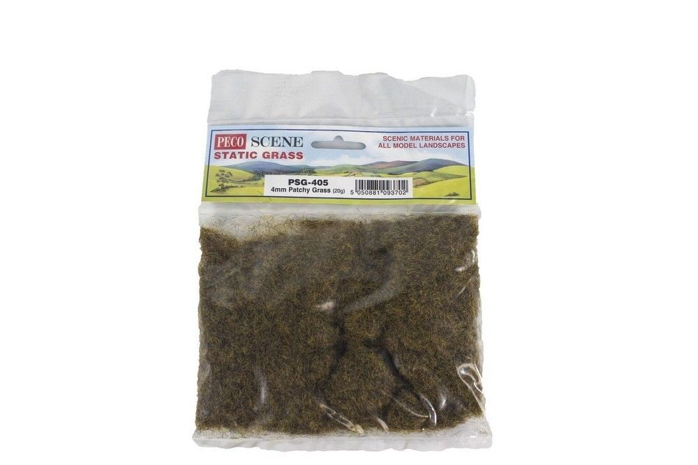 4mm long Static Grass - 20g - Patchy Grass