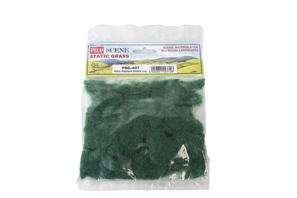 4mm long Static Grass - 20g - Pasture