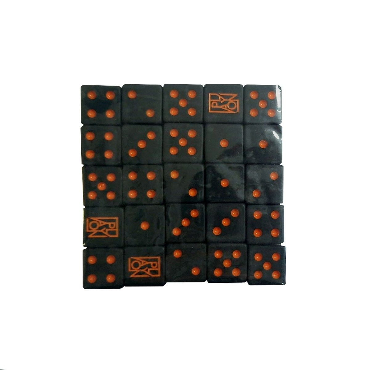 Play On Tabletop - Official Black Dice Set x 25