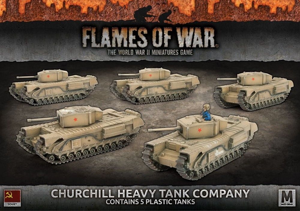 Churchill Guards Heavy Tank Company (Mid War x5 Tanks Plastic)