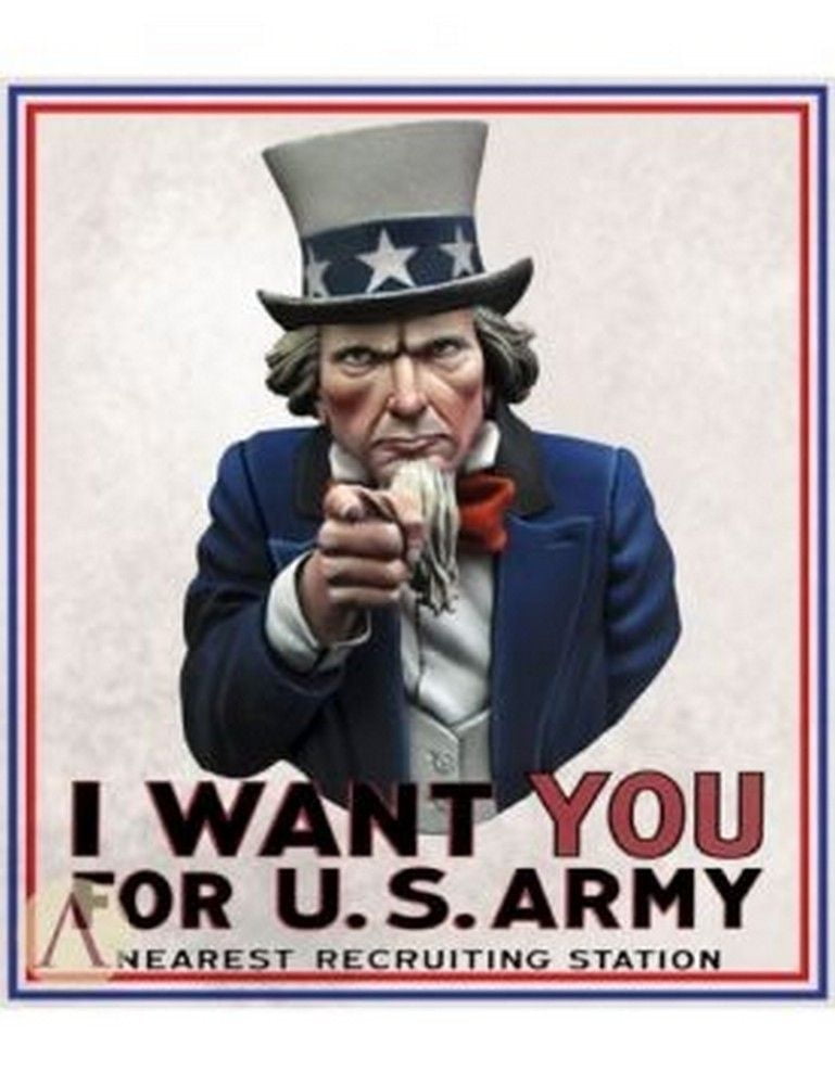 "I Want You" Uncle Sam Bust