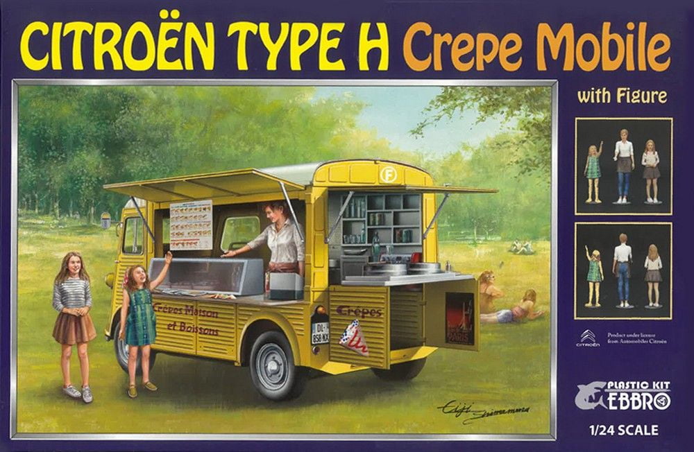 1/24 Citroen H Crepe Mobile With Figure