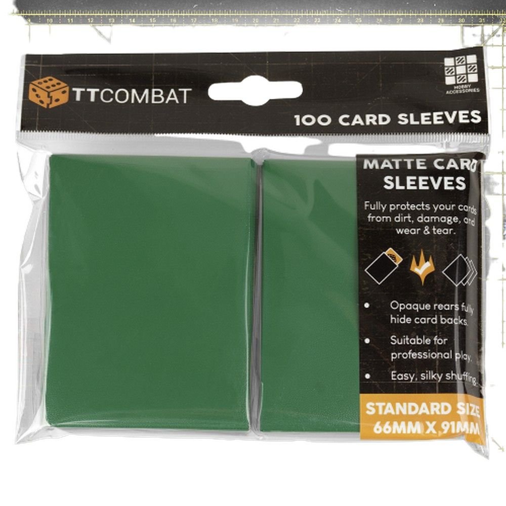100 Standard Card Sleeves - Green