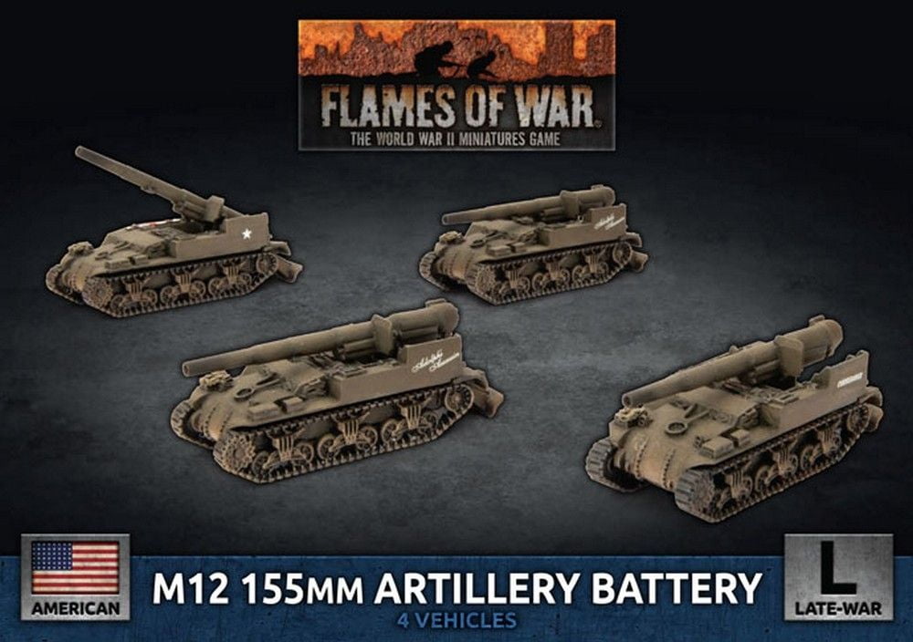 M12 155mm Artillery Battery (Late War x4 Tanks)