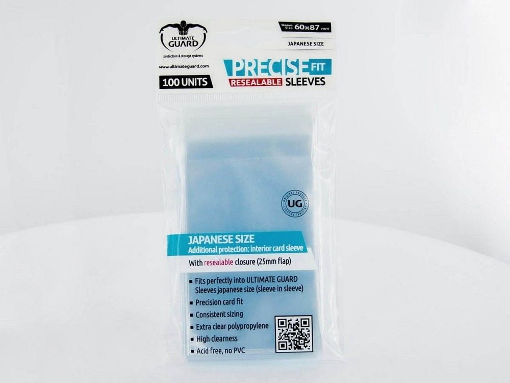 Precise-Fit Sleeves Resealable Japanese Size - Transparent