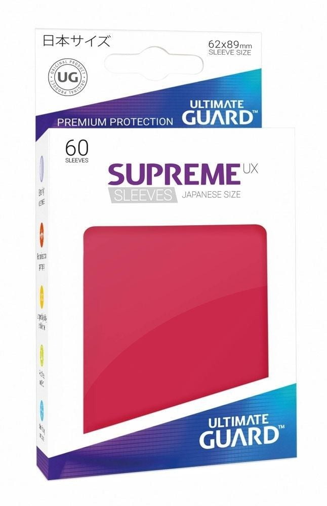 60x Supreme UX Sleeves Japanese Size - Red