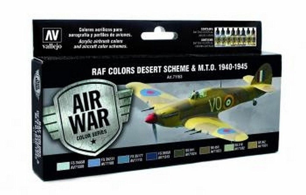 Model Air Set - RAF Colours Desert Scheme & M.T.O (x8)