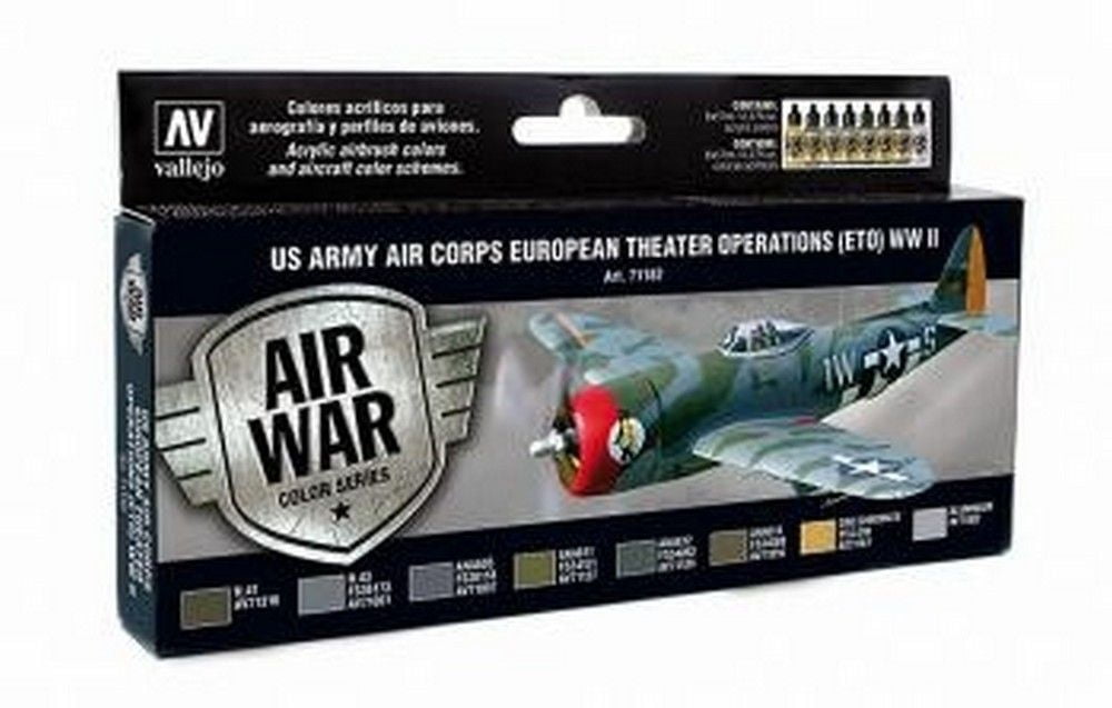 Model Air Set - US Army Air Corps ETO WWII (x8)