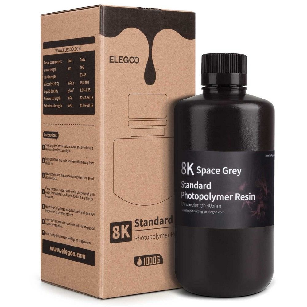 ELEGOO Standard 8K Resin 1000g - Grey