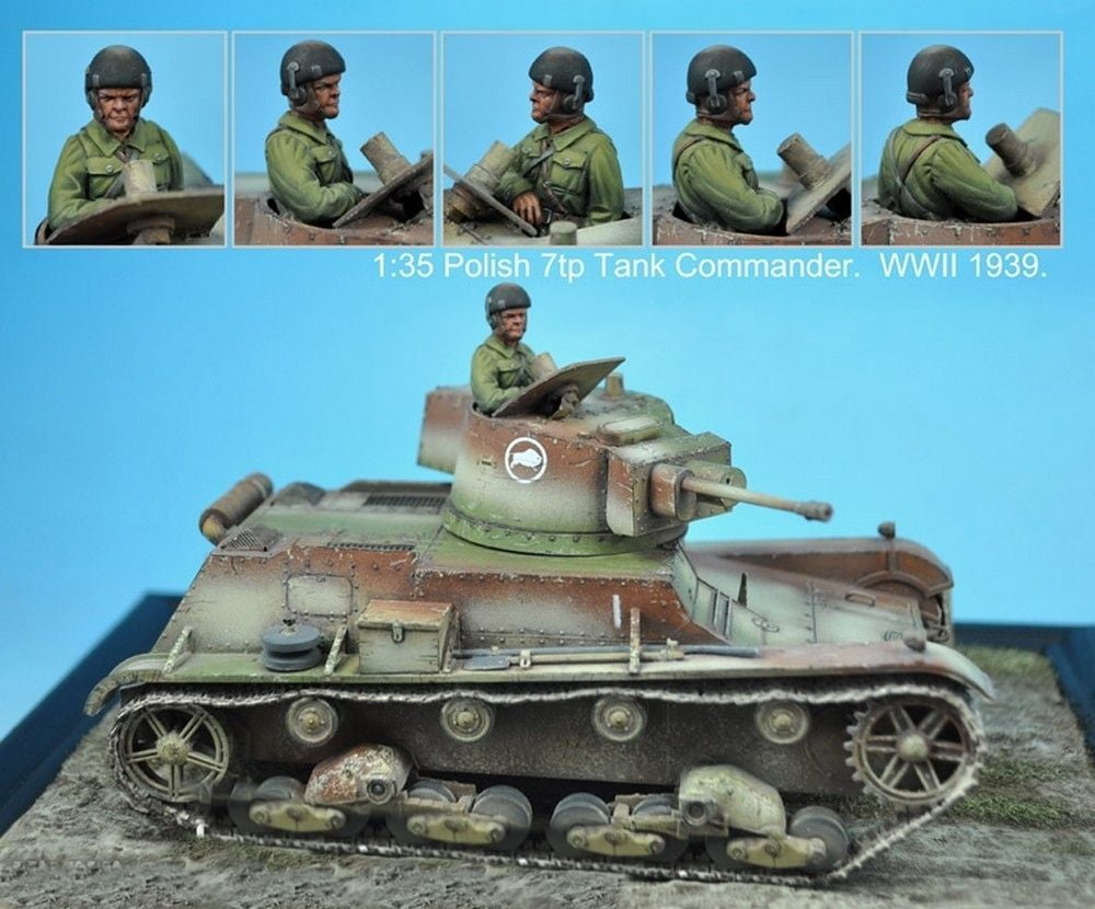 1:35 Polish 7tp Tank Commander Version 1
