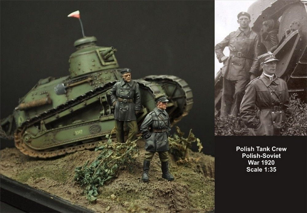 1x35 Polish FT17 Tank Crew Set