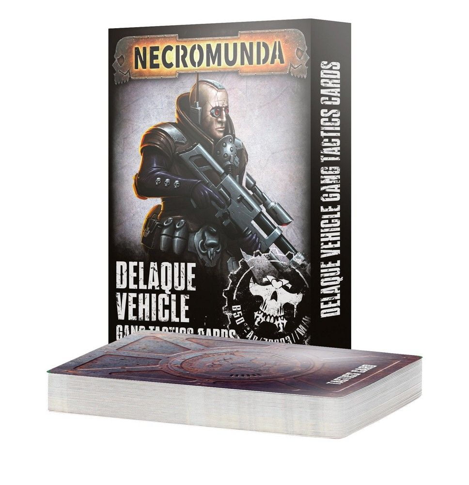 Necromunda: Delaque Vehicle Gang Tactics Cards - English