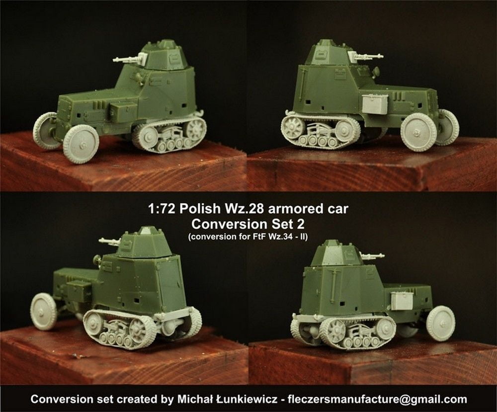 1:72 Polish Wz.28 Conversion with Crew