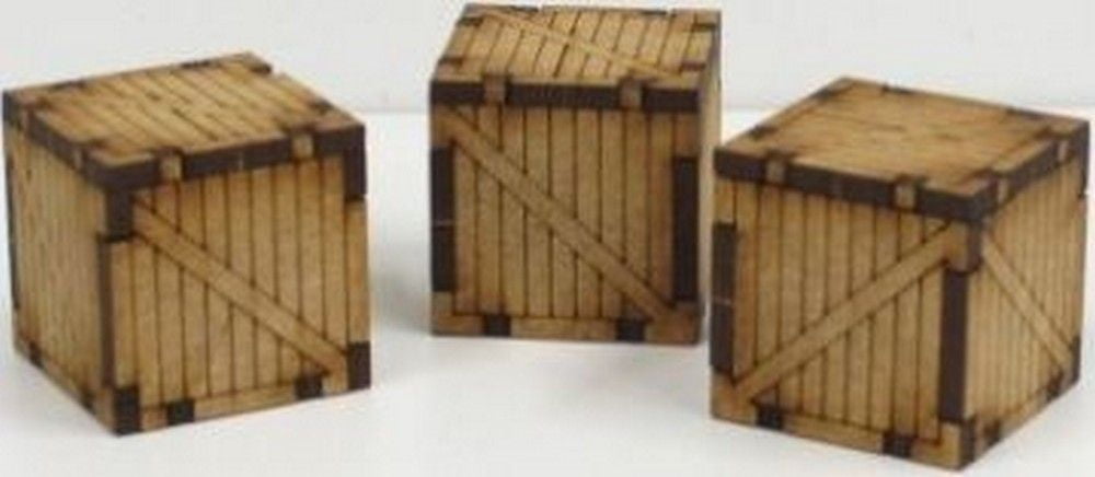 3 Small Wooden Containers